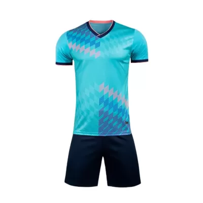 Diseñar Camisetas de Fútbol Rombo Celeste - customjerseykit