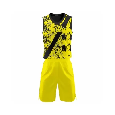 Diseñar Camisetas Baloncesto Beth Amarillo - customjerseykit