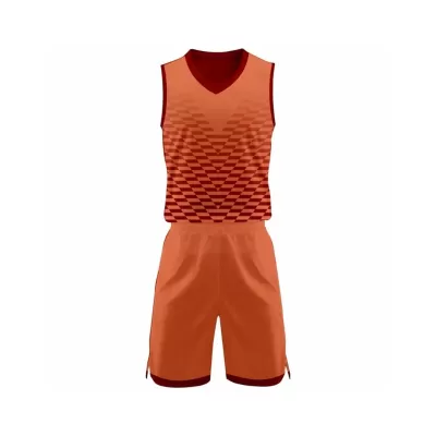 Diseñar Camisetas Baloncesto Ribut Naranja - customjerseykit