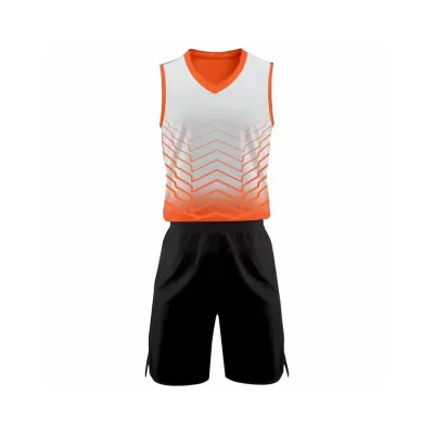 Diseñar Camisetas Baloncesto Net Naranja - customjerseykit