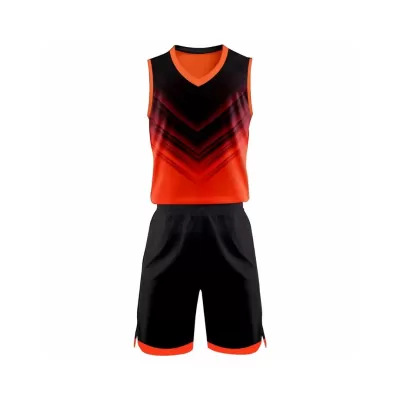 Diseñar Camisetas Baloncesto Tri Naranja - customjerseykit