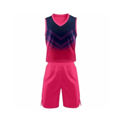 Diseñar Camisetas Baloncesto Tri Rosa - customjerseykit